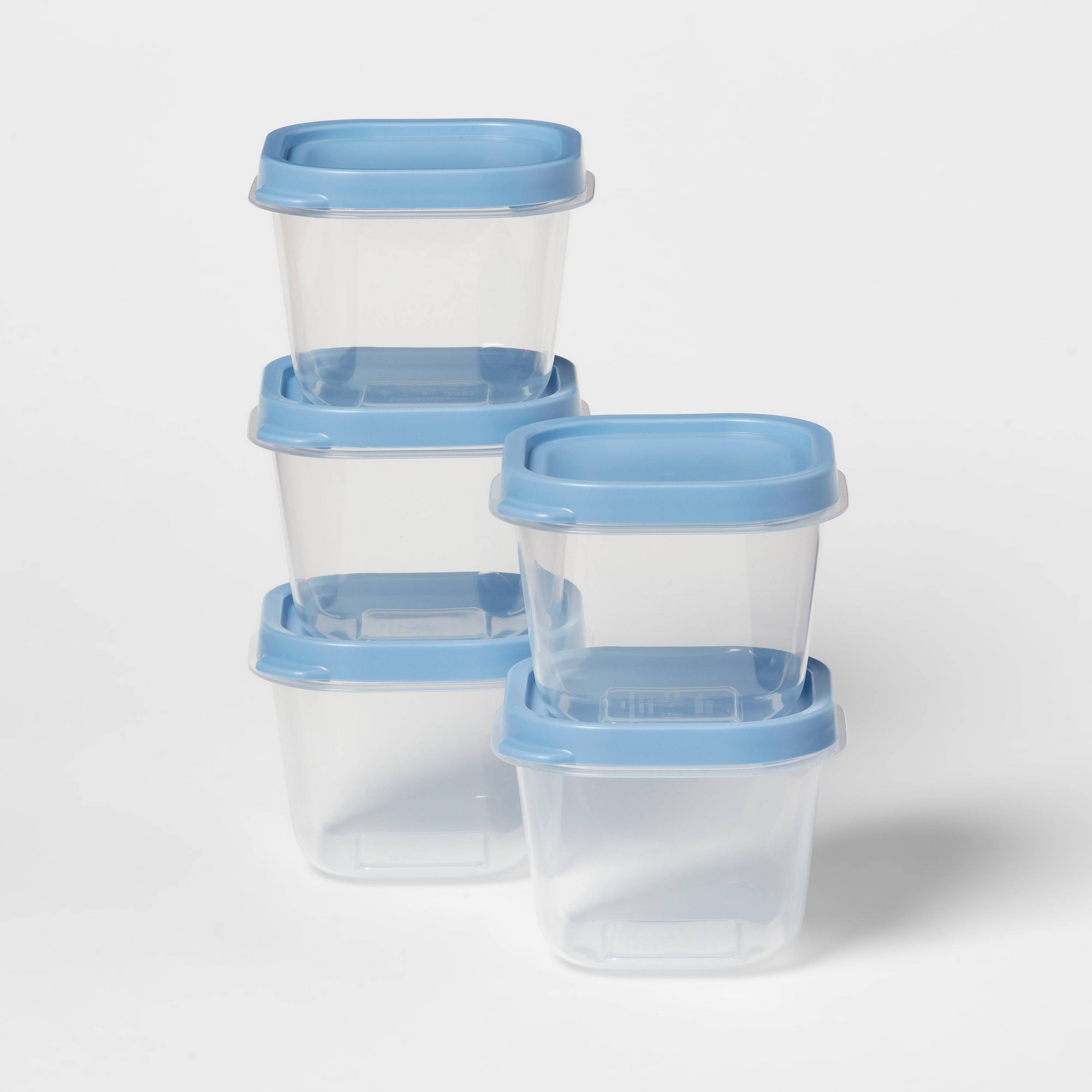 Meal Prep Containers - 10pcs Blue Plastic Food Storage Container