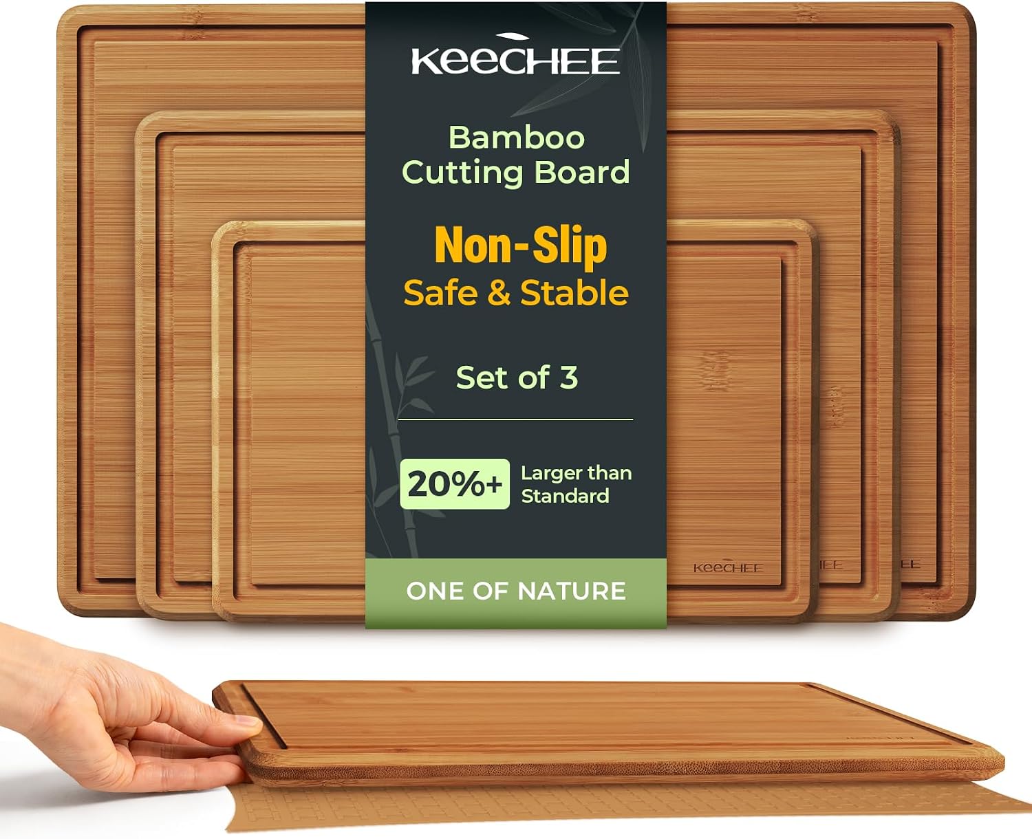 Meal Prep Juice - Keechee Bamboo Cutting Board with Non-slip