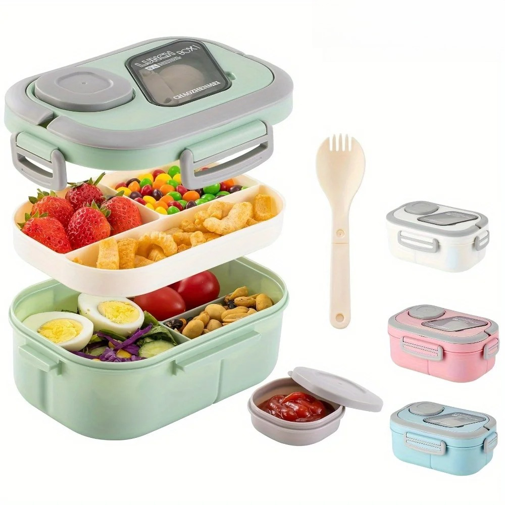 Salad Container Jar - Bento Lunch Box Salad Container Large