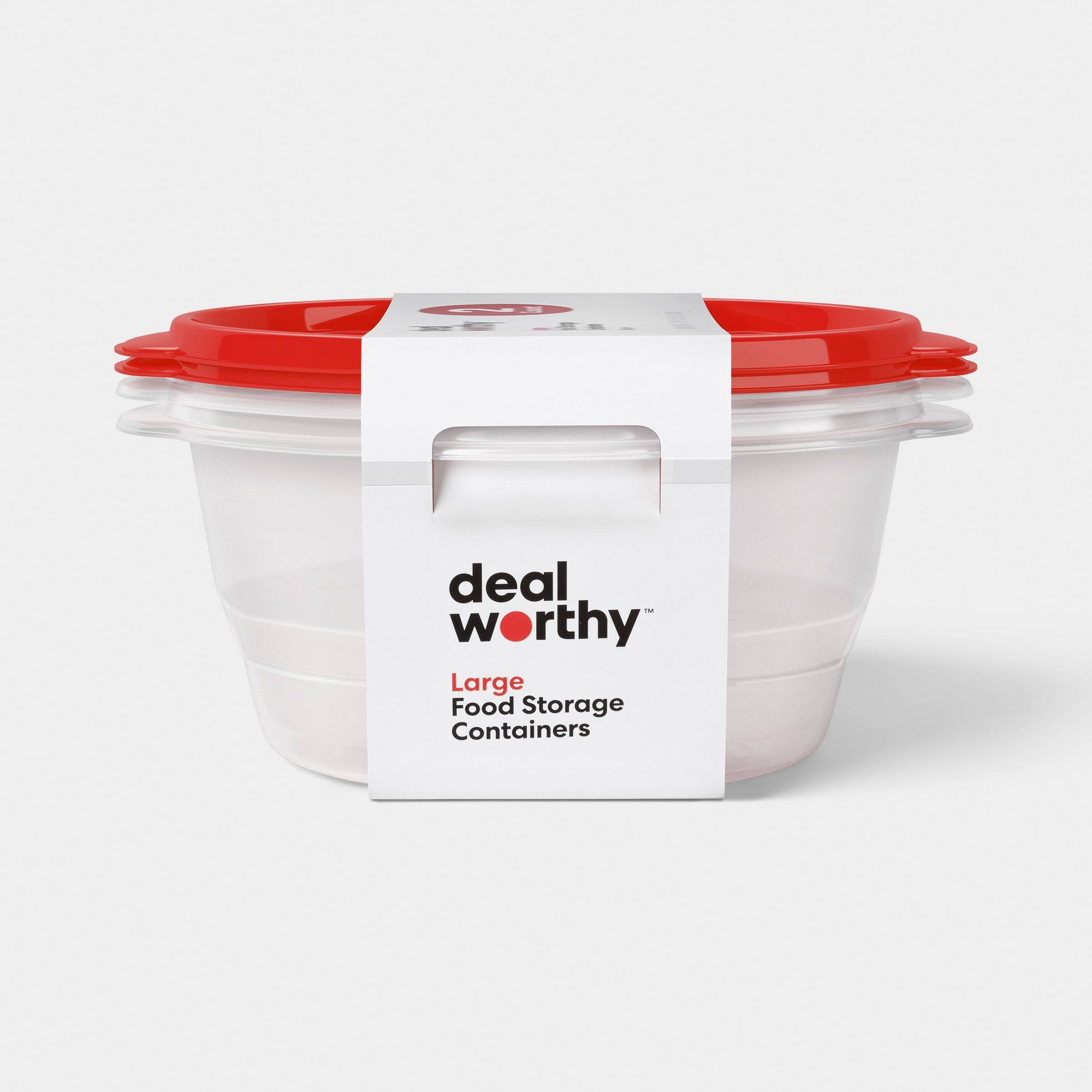 Meal Prep Containers - 2ct Large Round Food Storage Containers