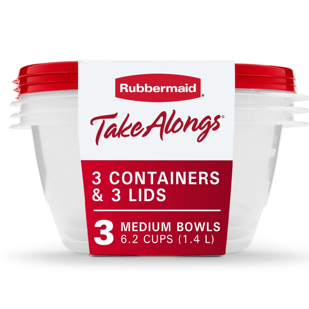 Meal Prep Containers - Large Round Food Storage Containers with