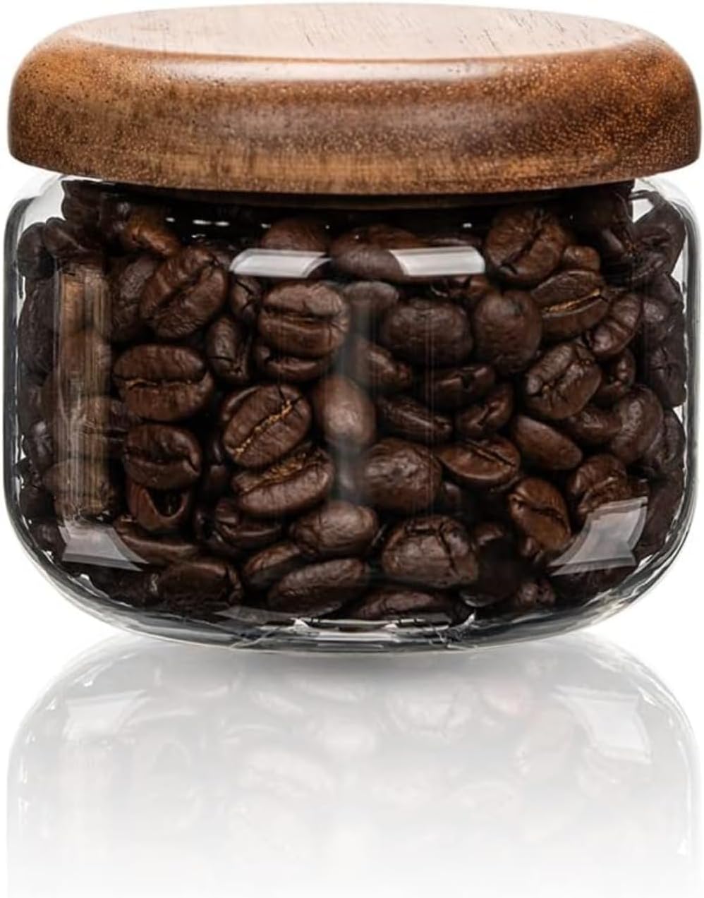 Overnight Oat Jar - Glass Food Containers with Wooden -