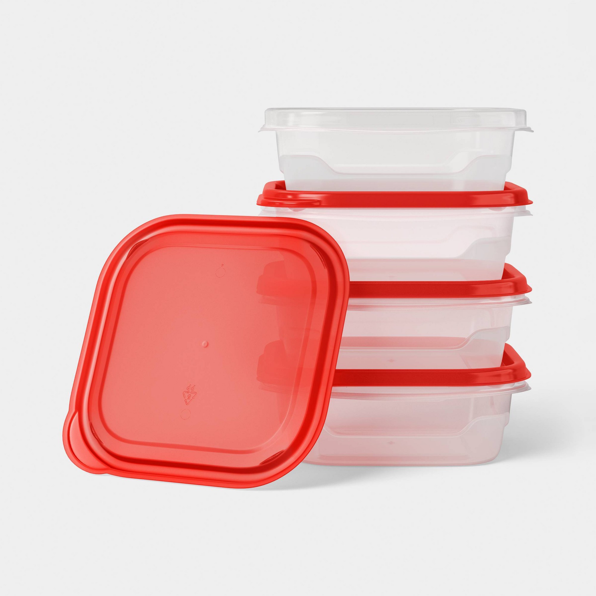 4ct Small Square Food Storage  - огляд і ціна Meal Prep Containers