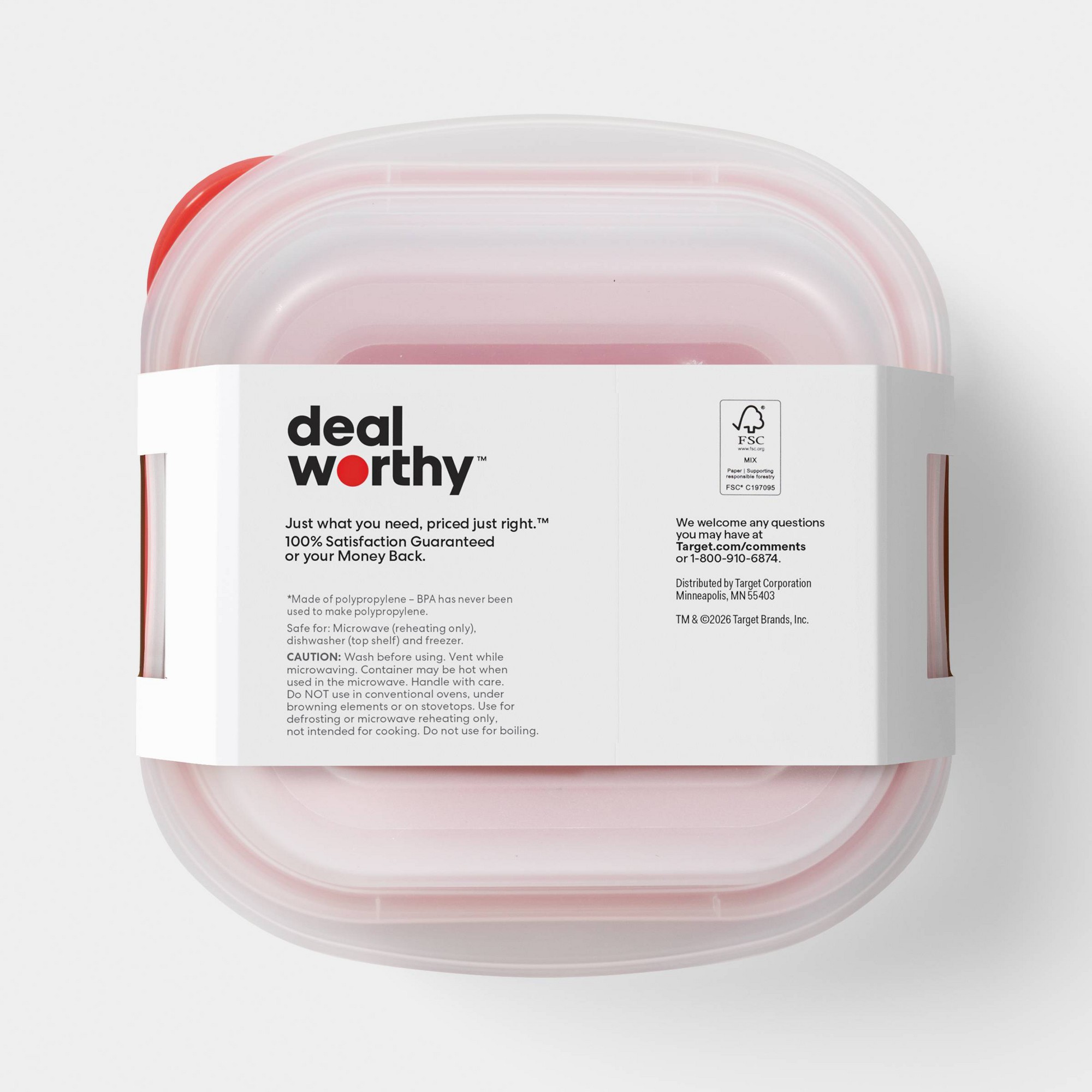 4ct Small Square Food Storage  - огляд і ціна Meal Prep Containers