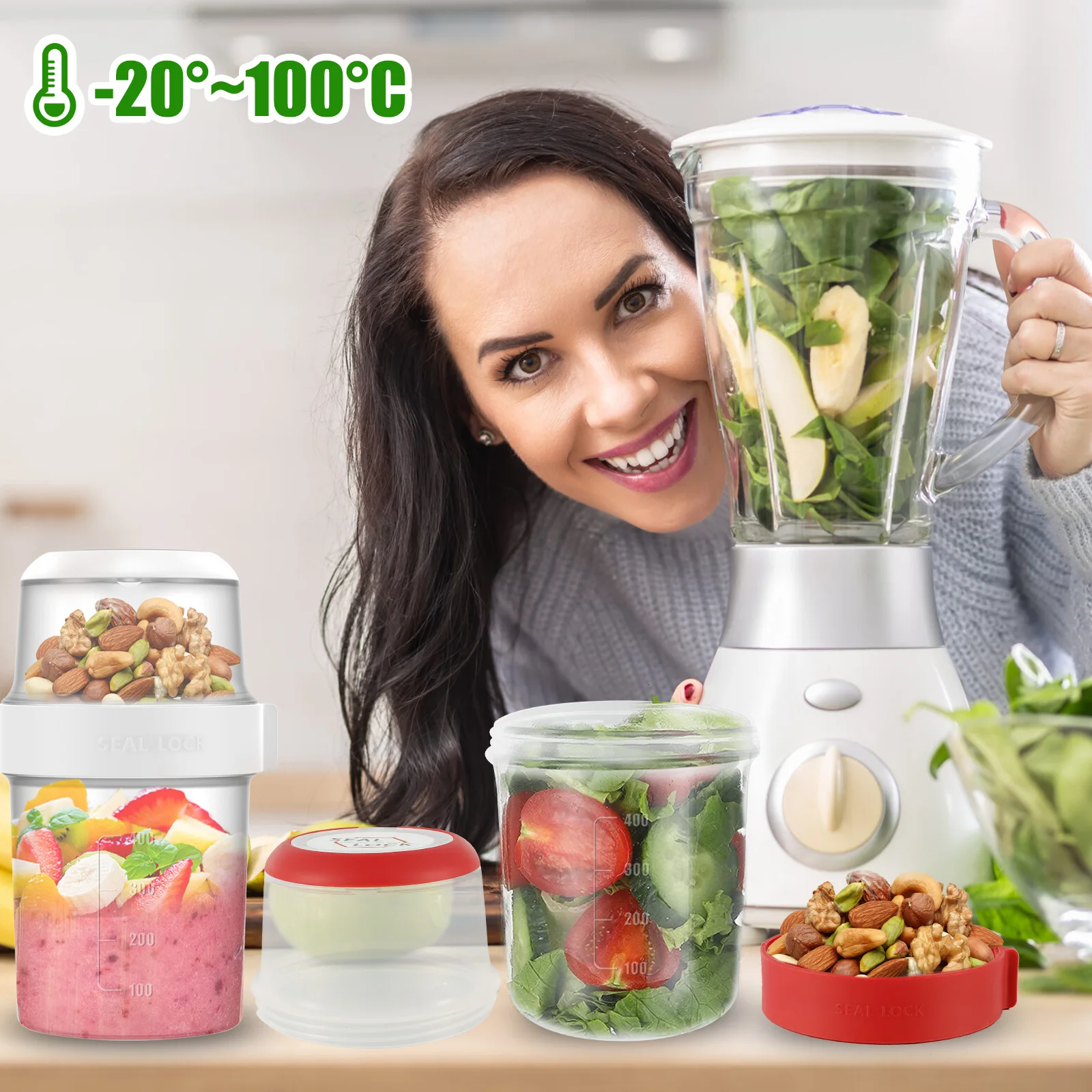 2Pcs Breakfast Cups Reusable T - огляд і ціна Overnight Oat Jar