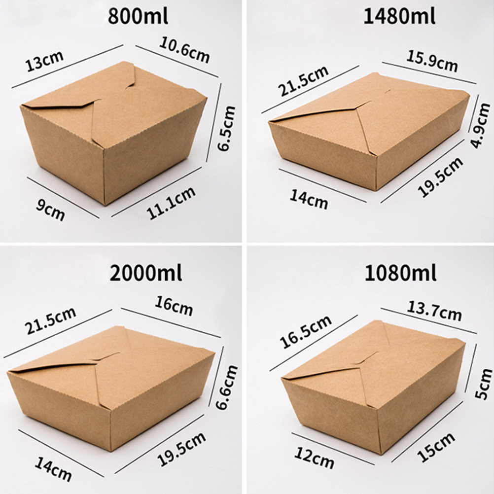 20Pcs Kraft Paper Food Storage - огляд і ціна Meal Prep For A Day