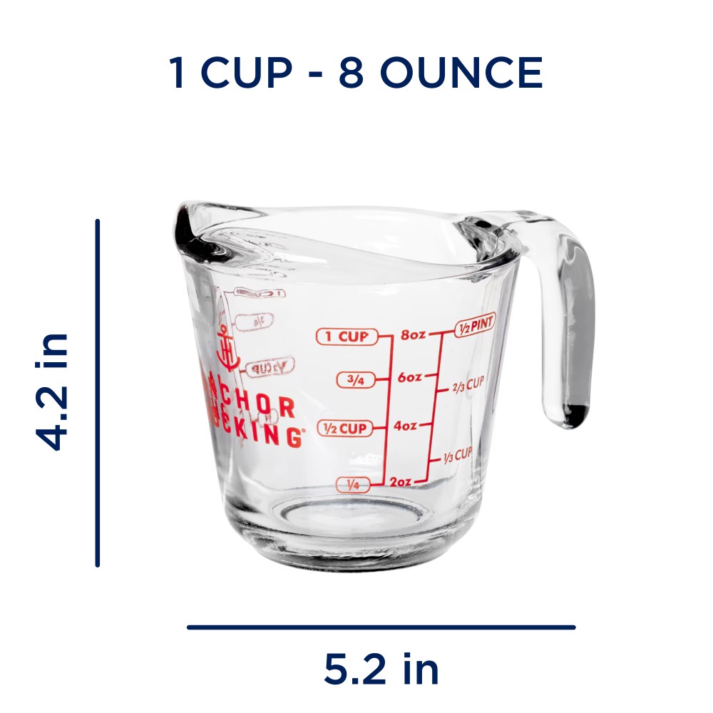 2-Pack Glass Measuring Cups Se - огляд і ціна Meal Prep Kitchen