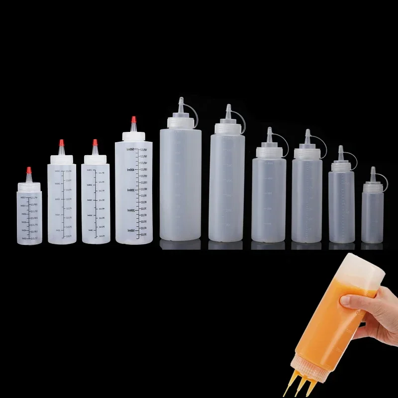 1Pcs Empty120ml-1000ml PE Plas - огляд і ціна Sauce Squeeze Bottle