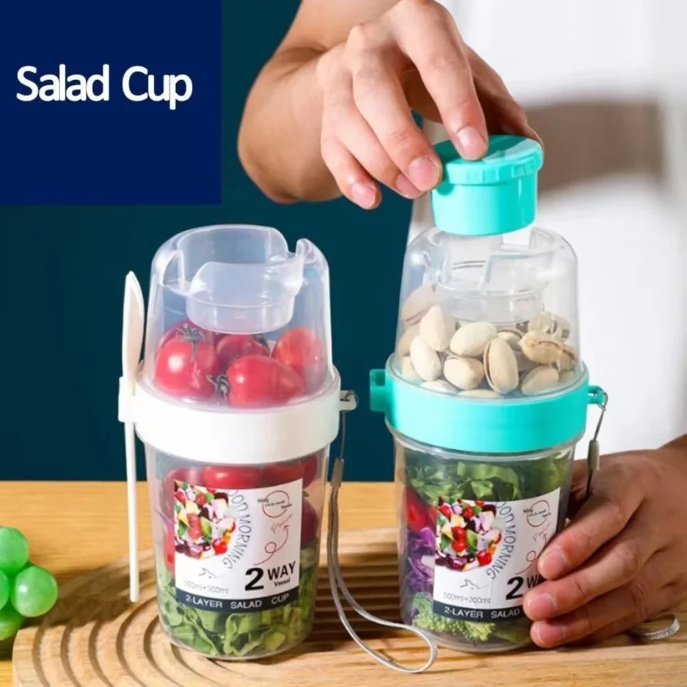 Portable Salad Cup Breakfast C - огляд і ціна Salad Container Jar