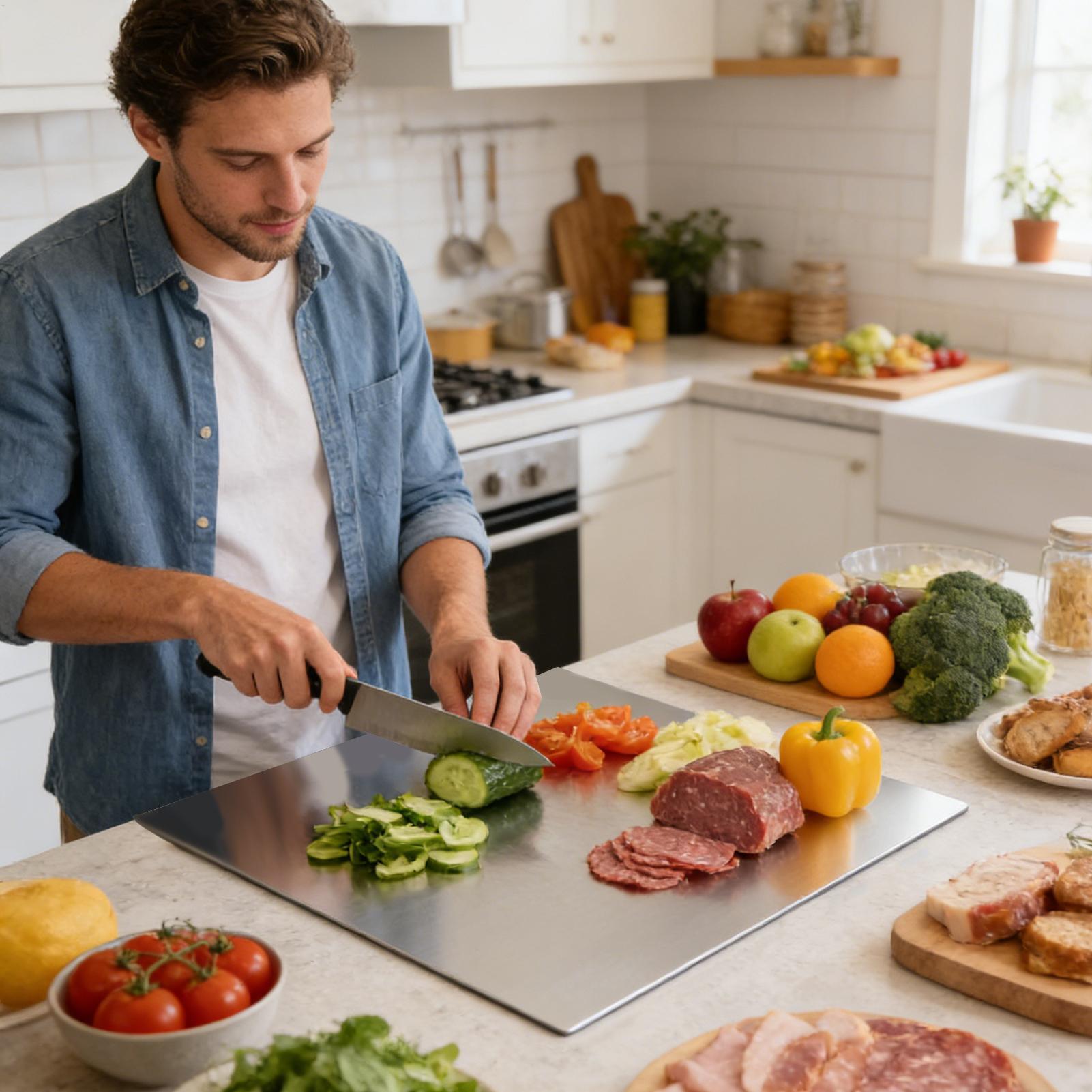 Stainless Steel Cutting Board  - огляд і ціна Meal Prep Kitchen