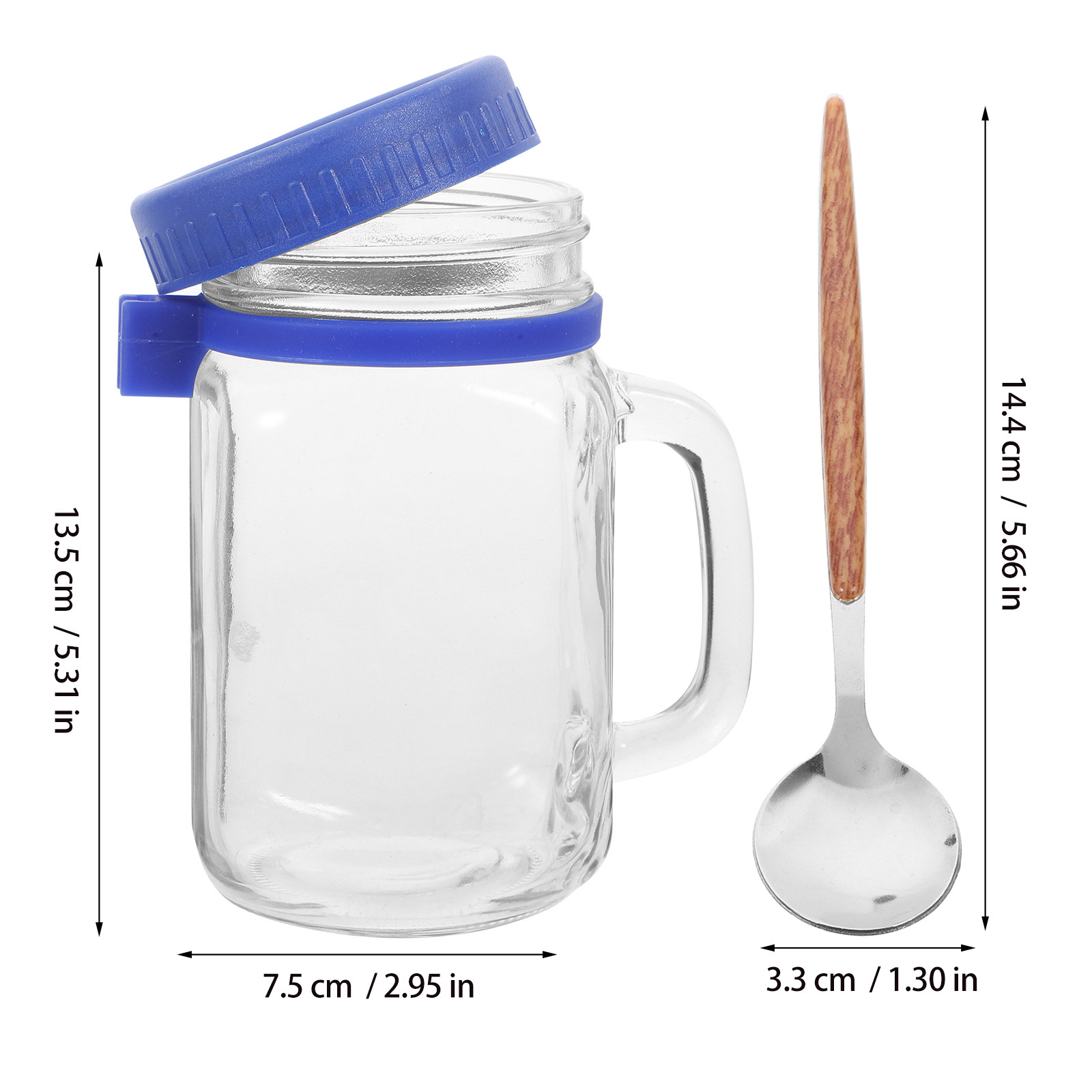 1Set Glass Overnight Oats Jar  - огляд і ціна Overnight Oat Jar