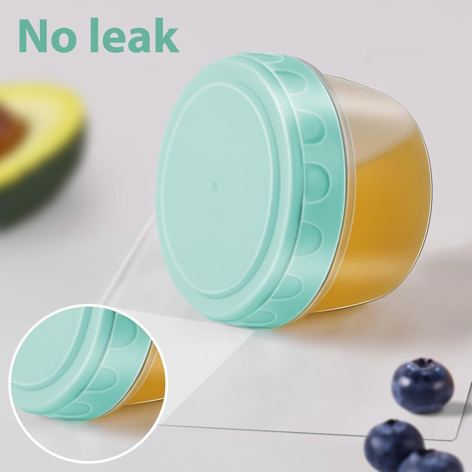 1-6 Pack 2.7 OZ Salad Dressing - огляд і ціна Salad Container Jar