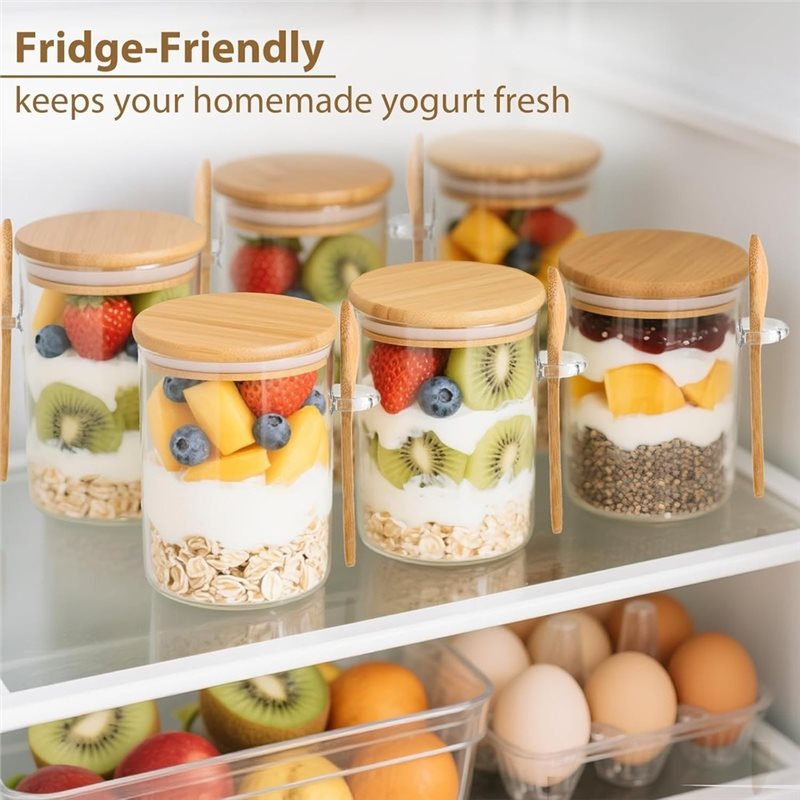 AB46-1Set/6Pcs Moisture Resist - огляд і ціна Overnight Oat Jar