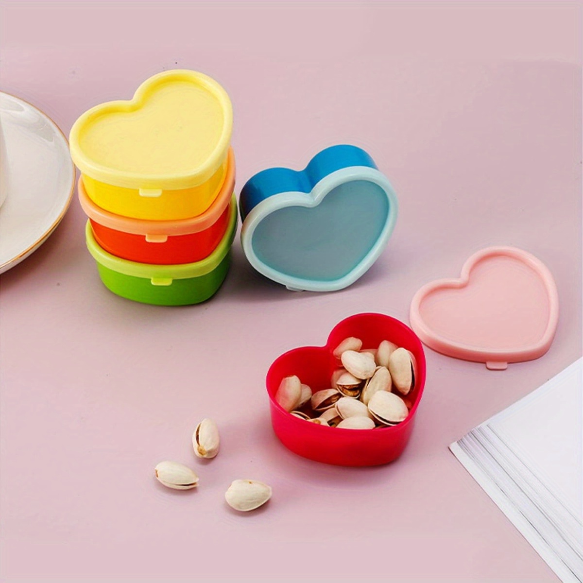 5PCS Mini Lunch Box Condiment  - огляд і ціна Salad Container Jar