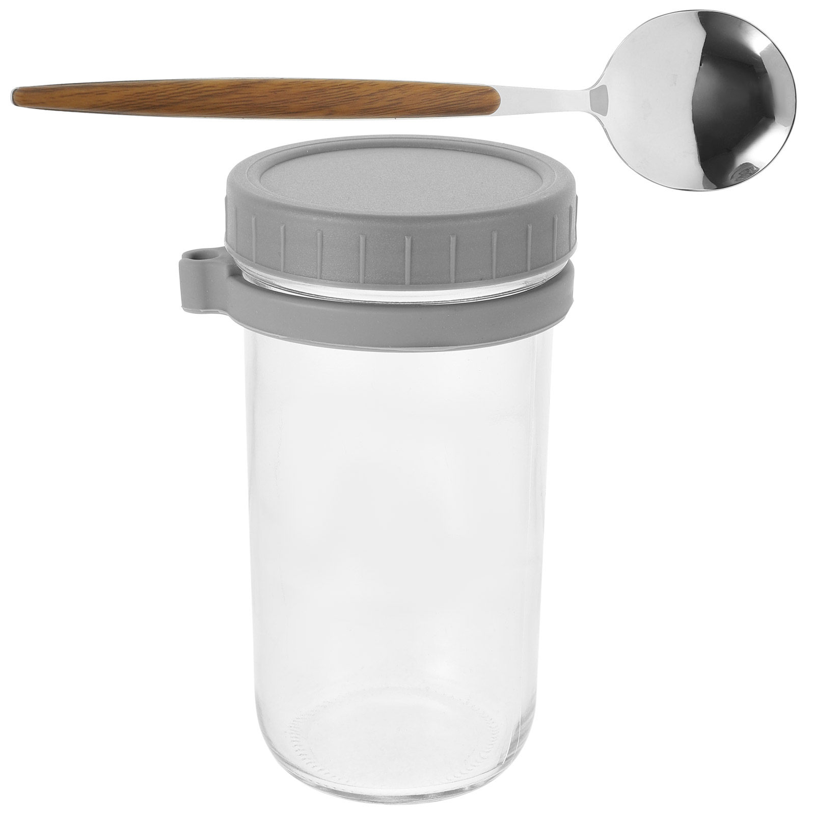 1Set Stylish Glass Sealed Cup  - огляд і ціна Overnight Oat Jar