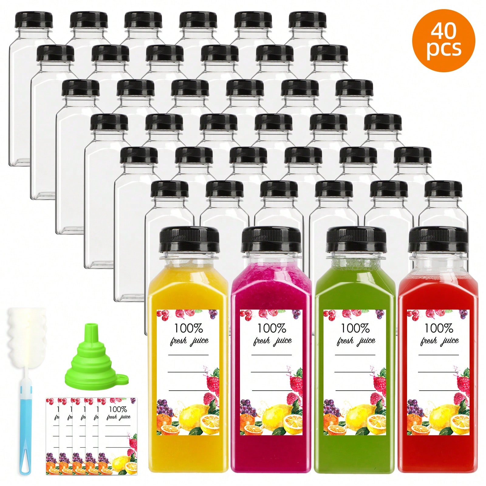 Plastic Juice Bottles Modern S - огляд і ціна Meal Prep Juice