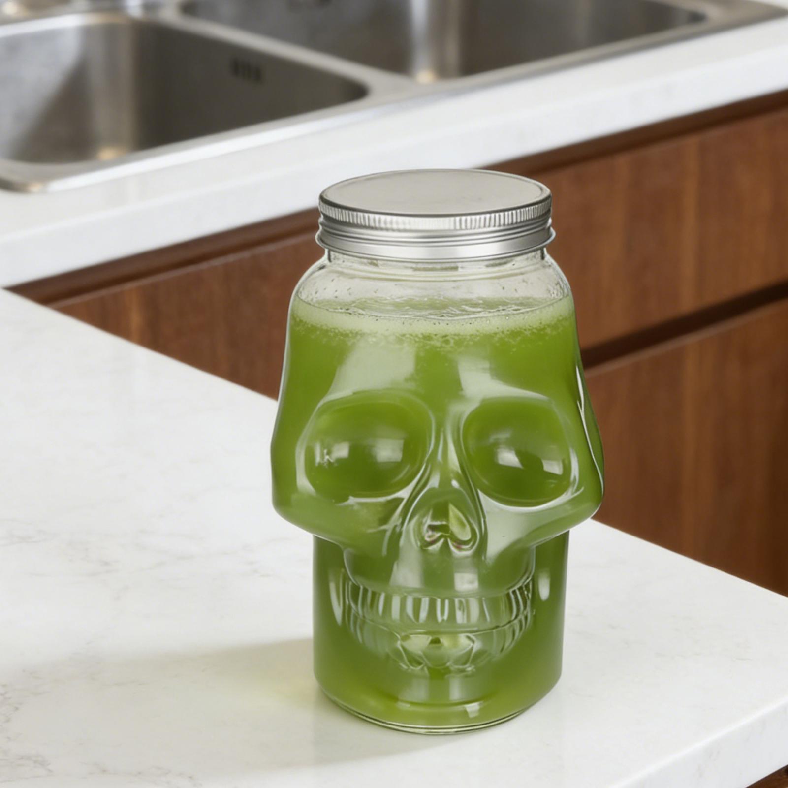 Transparent Skull Jars with Li - огляд і ціна Meal Prep For A Day