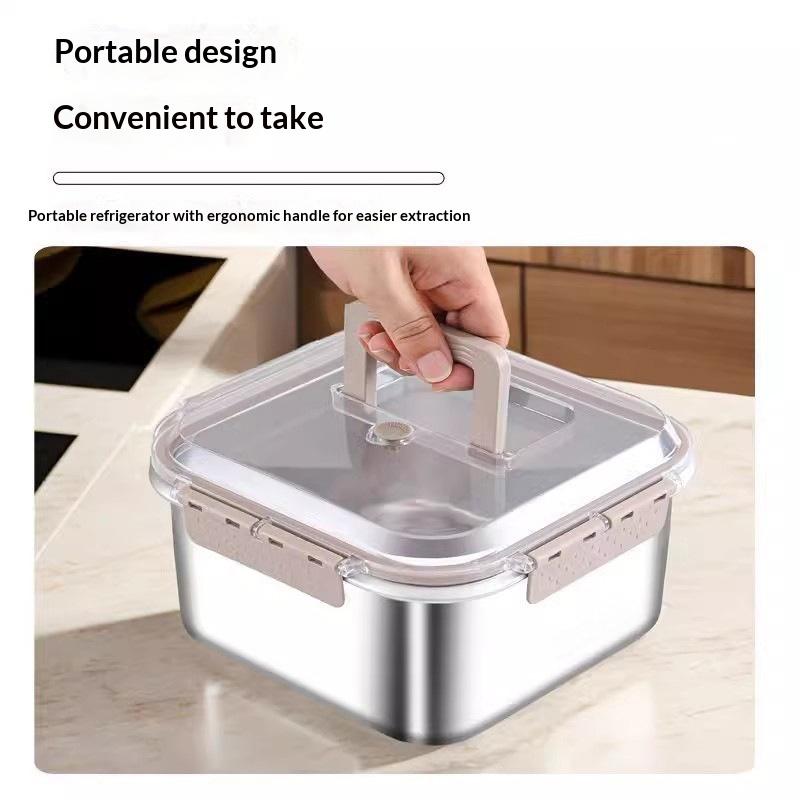 Portable Large Capacity Stainl - огляд і ціна Salad Container Jar