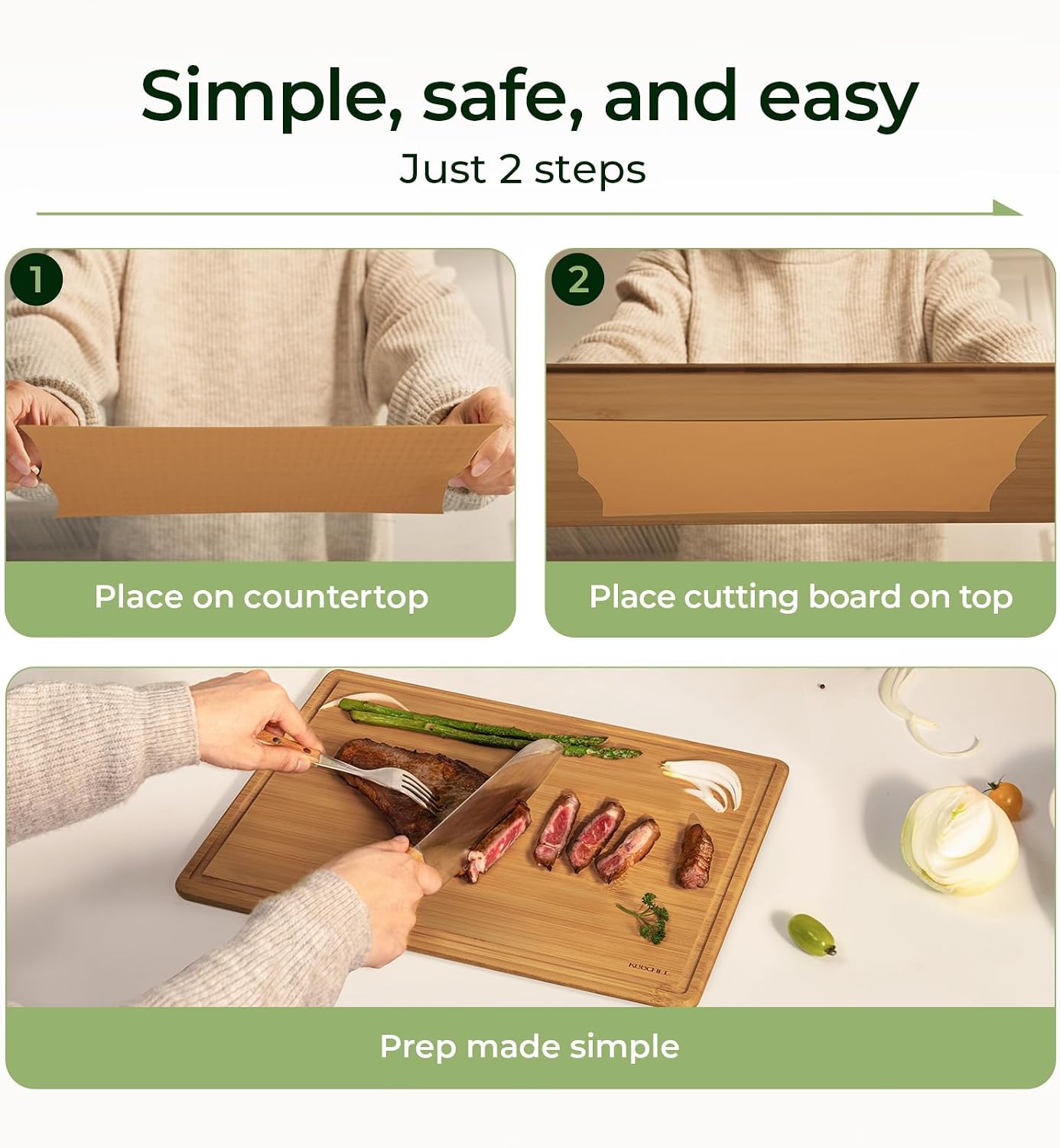 Keechee Bamboo Cutting Board w - огляд і ціна Meal Prep Juice