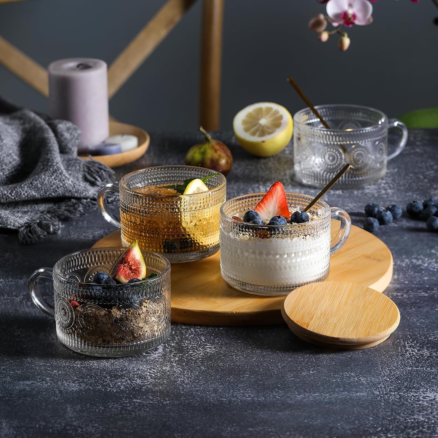 4-Piece Vintage Coffee Cup Gif - огляд і ціна Overnight Oat Jar