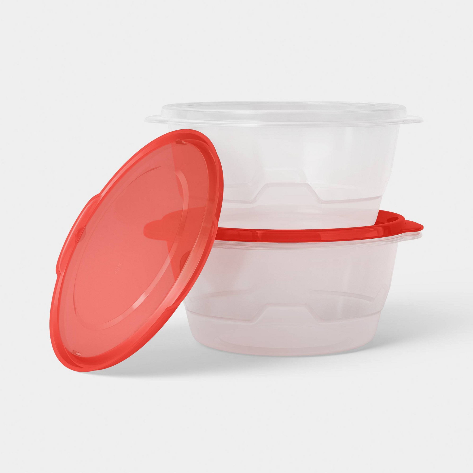 2ct Large Round Food Storage C - огляд і ціна Meal Prep Containers