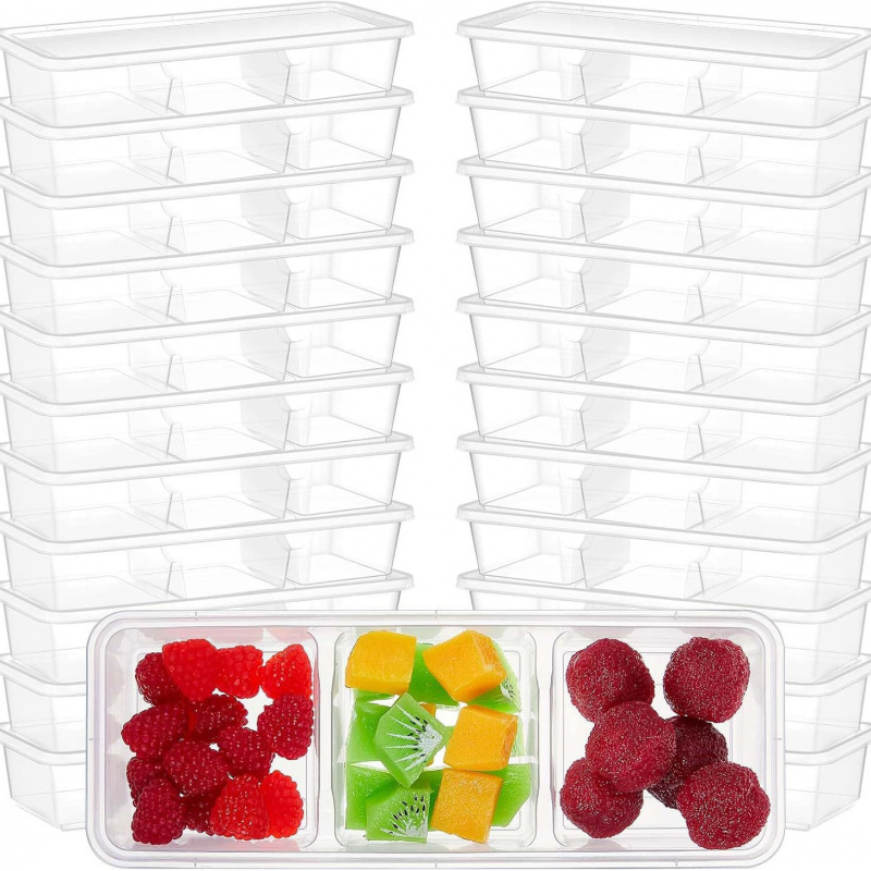 【25-Count 3-Section Food Conta - огляд і ціна Meal Prep Japanese Food