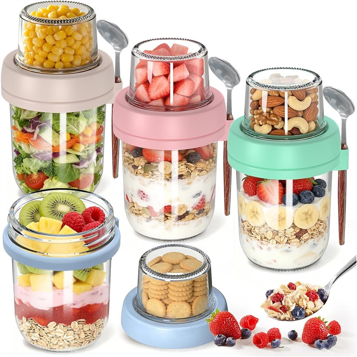 Light Weight 4 Pack Overnight  - огляд і ціна Overnight Oat Jar