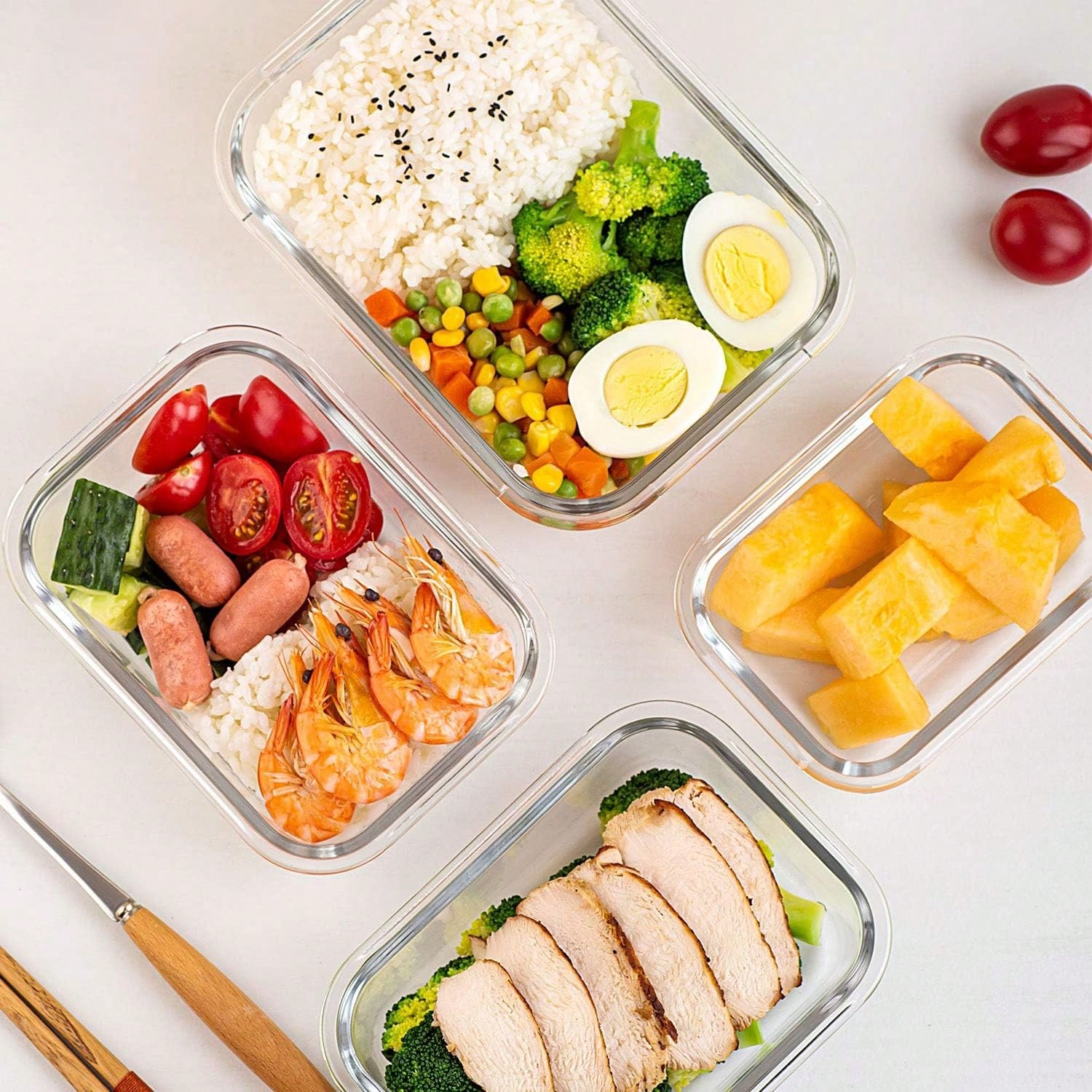 10 Pack Glass Meal Prep Contai - огляд і ціна Meal Prep Containers