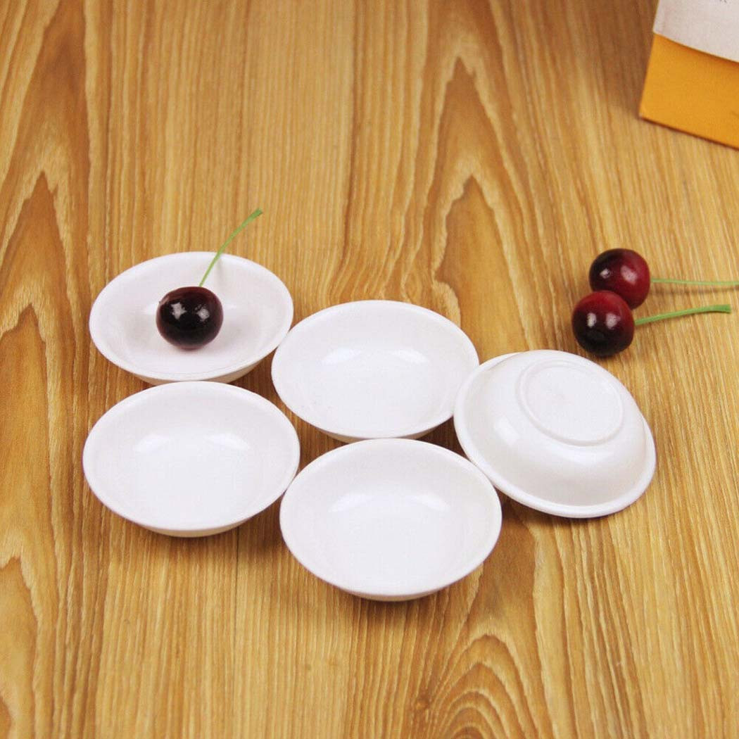 5pcs White Plastic Sauce Dishe - огляд і ціна Sauce Dipping Cup