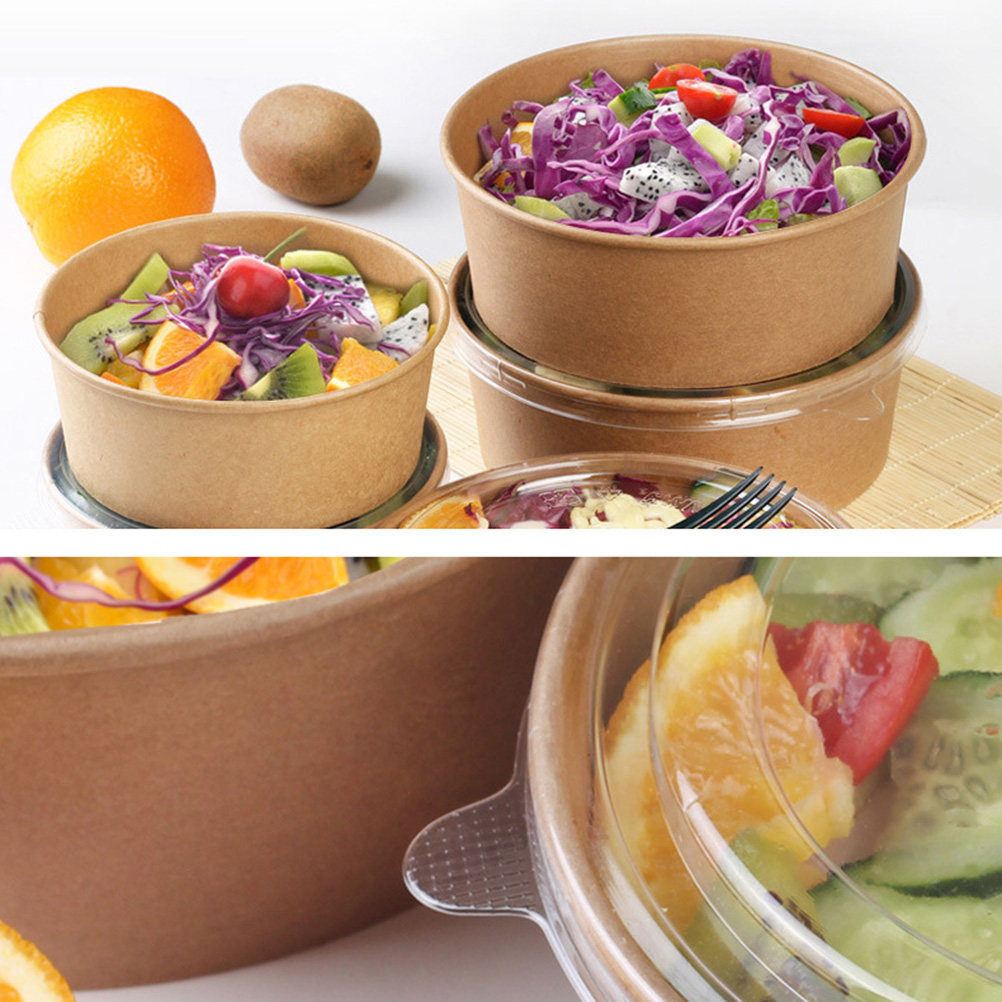 20Pcs Kraft Paper Bowls Leakpr - огляд і ціна Meal Prep Containers