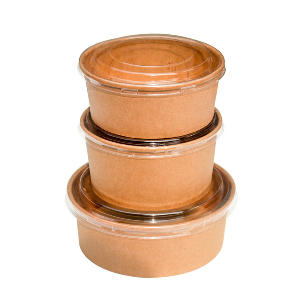 20Pcs Kraft Paper Bowls Leakpr - огляд і ціна Meal Prep Containers