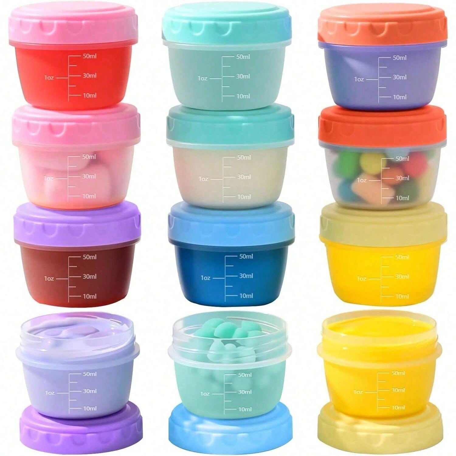 1-6 Pack 2.7 OZ Salad Dressing - огляд і ціна Salad Container Jar