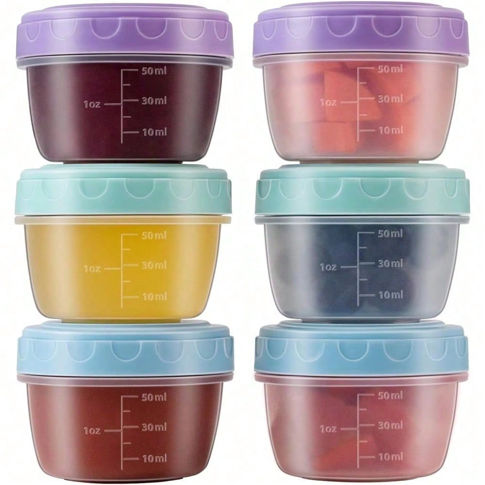 1-6 Pack 2.7 OZ Salad Dressing - огляд і ціна Salad Container Jar