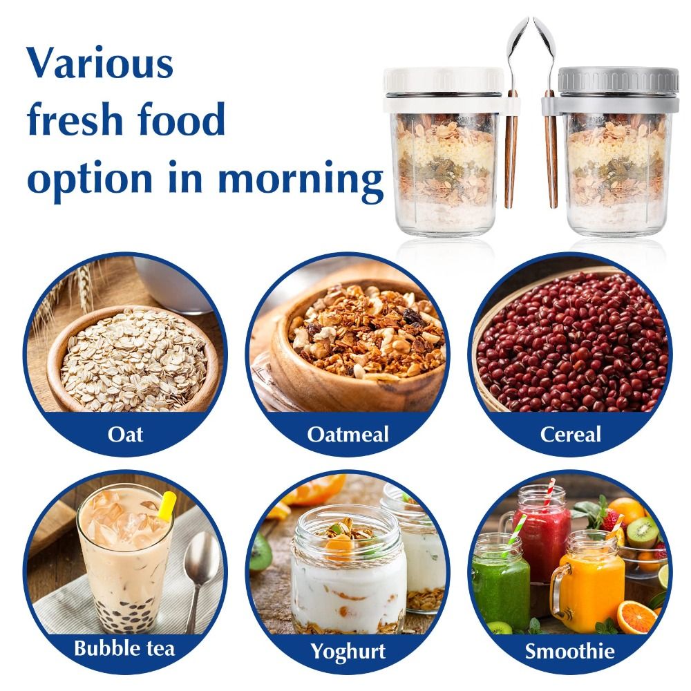 Yogurt Jar 350ml Overnight Oat - огляд і ціна Overnight Oat Jar
