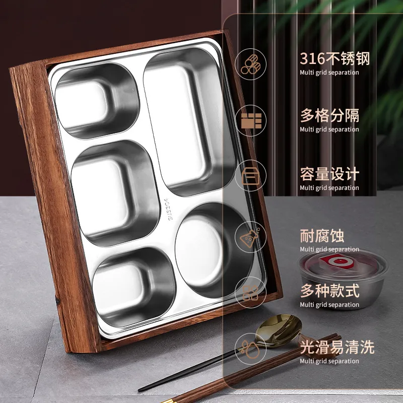 Black Walnut Bento Box with Di - огляд і ціна Meal Prep Japanese Food