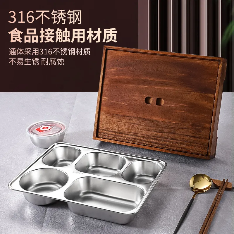 Black Walnut Bento Box with Di - огляд і ціна Meal Prep Japanese Food