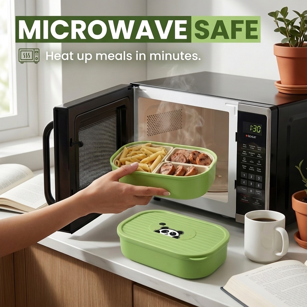Cute Plastic Divided Lunch Box - огляд і ціна Salad Container Jar