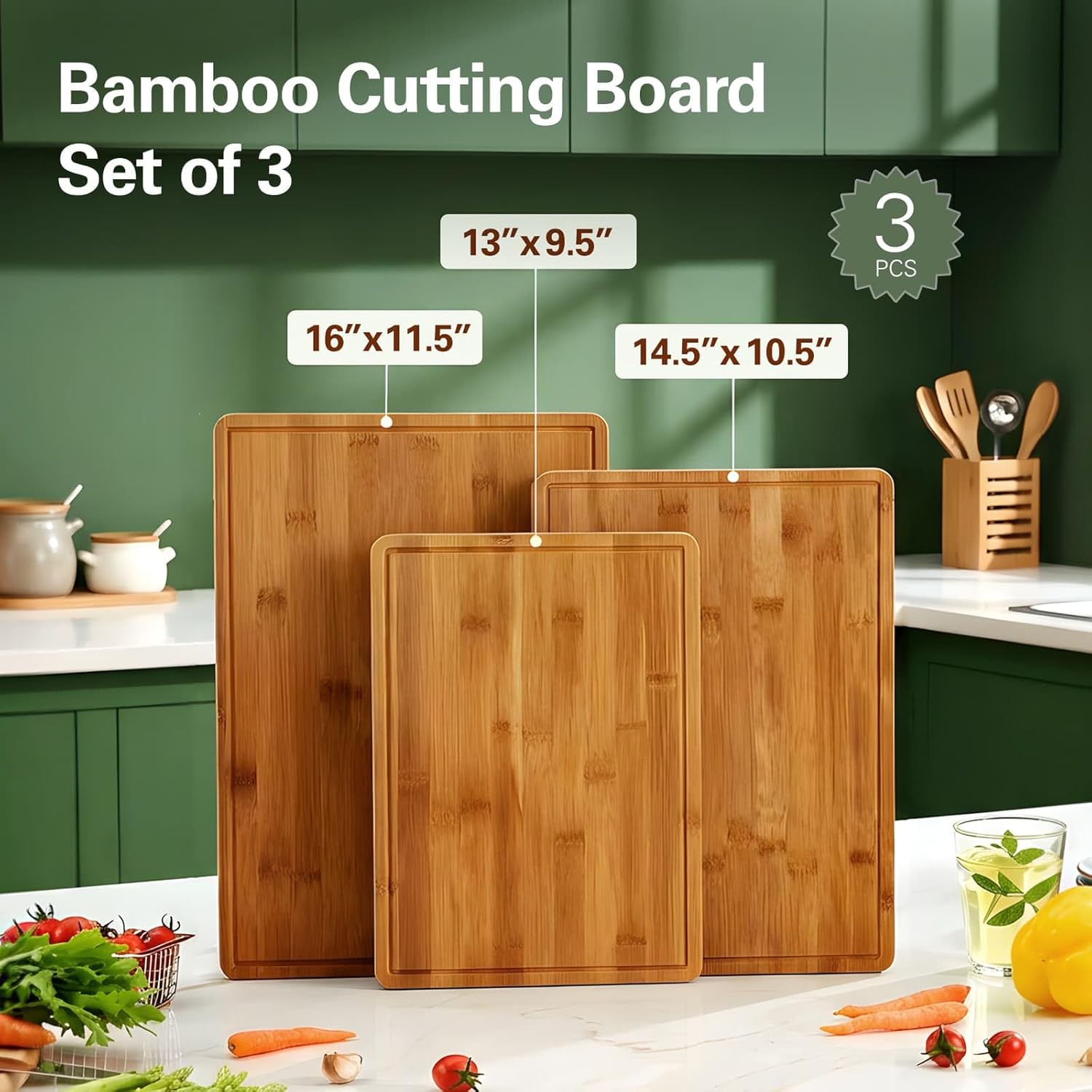 Bamboo Cutting Boards for Kitc - огляд і ціна Meal Prep Juice