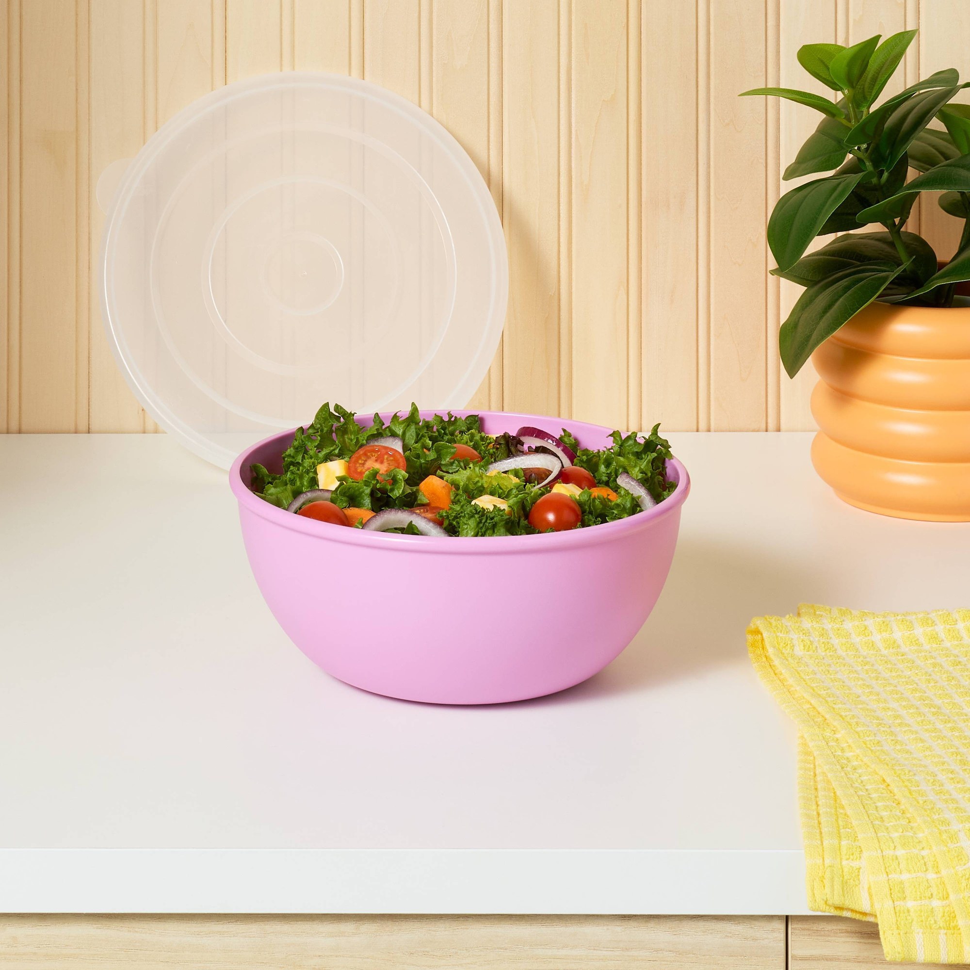 Pink Bowl With Matching Lid, D - огляд і ціна Meal Prep Containers