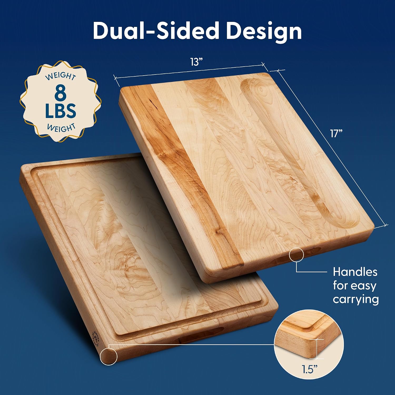 Hard Maple Wood Cutting Board, - огляд і ціна Meal Prep Juice