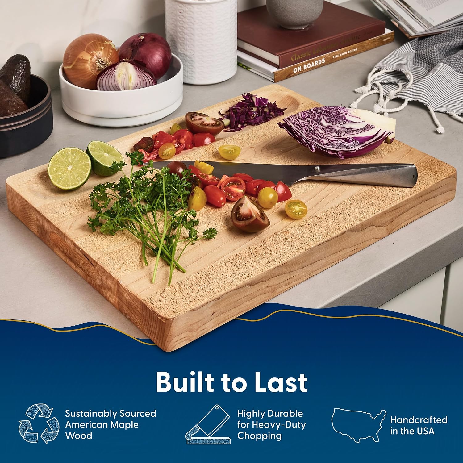 Hard Maple Wood Cutting Board, - огляд і ціна Meal Prep Juice
