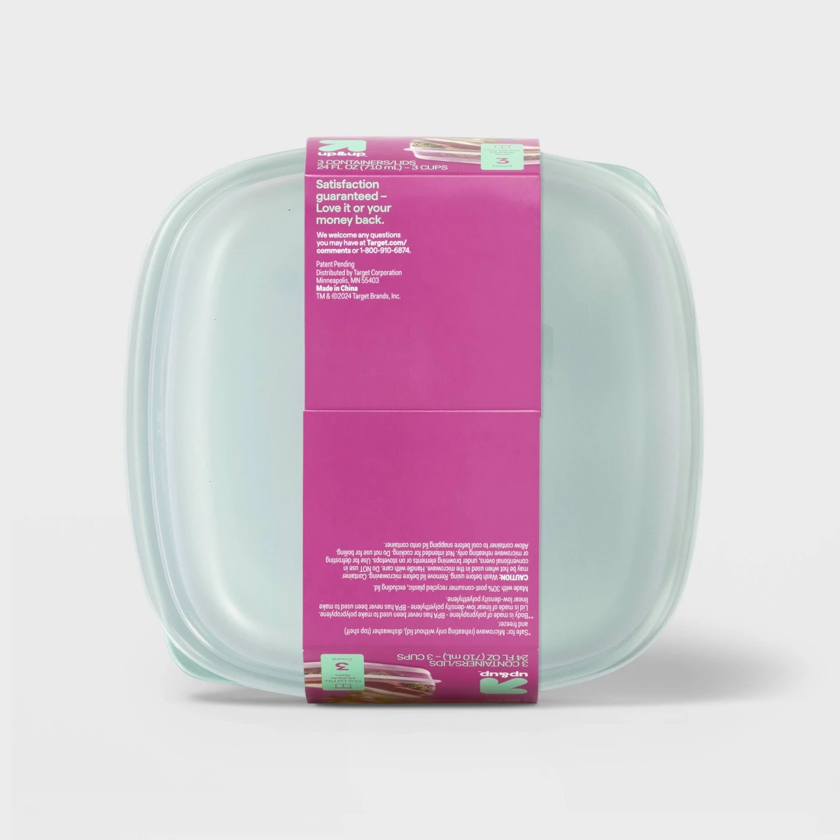 2026 New 3 Pack 24oz Square Fo - огляд і ціна Meal Prep Containers